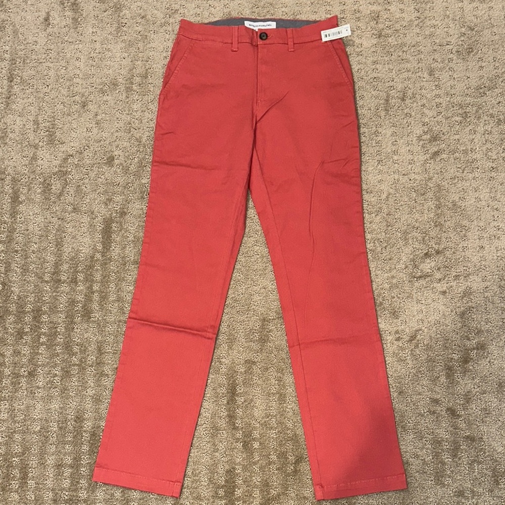 NWT - Amazon Essentials Red Straight-Leg Pants